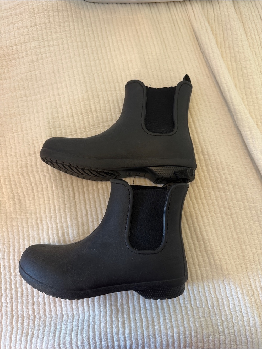 Black Chelsea Rain Boots